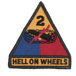 Insigne tissu 2nd army Hells on Wheels