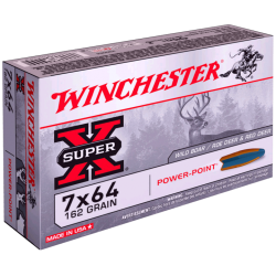 7x64 162gr Power Point Winchester x20