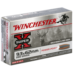 9.3x62 286gr Power Point Winchester x20