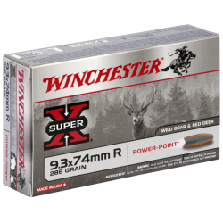 9.3x74R 286gr Power Point Winchester x20