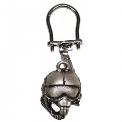 Porte clés casque pilote