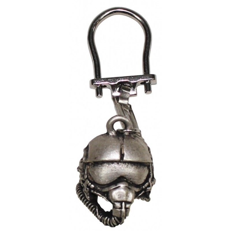 Porte clés casque pilote