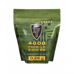 6mm Elite Force Blanche 0.28G Sachet X4000