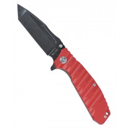 Couteau De Poche G10 Stone Washed Rouge