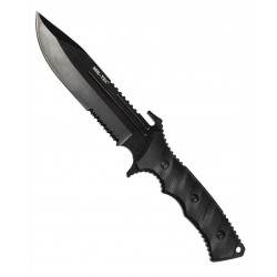 Couteau De Combat G10 Avec Étui Nylon Noir