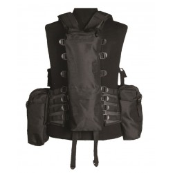 Gilet Tactical Noir (12 Poches)