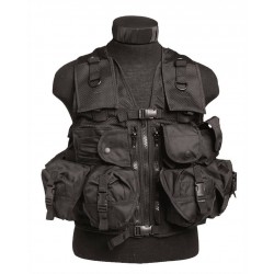 Gilet Tactical Noir (9 Poches)