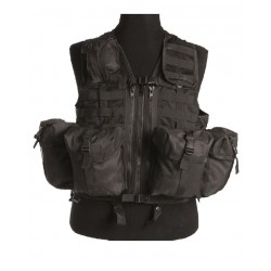 Gilet Tactical Syst.Mod.Noir (8 Poches)