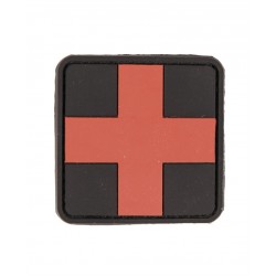 Patch 3D First Aid Pvc Avec Scratch Grand Noir