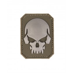 Patch 3D Skull Avec Scratch Pvc Petit Vert